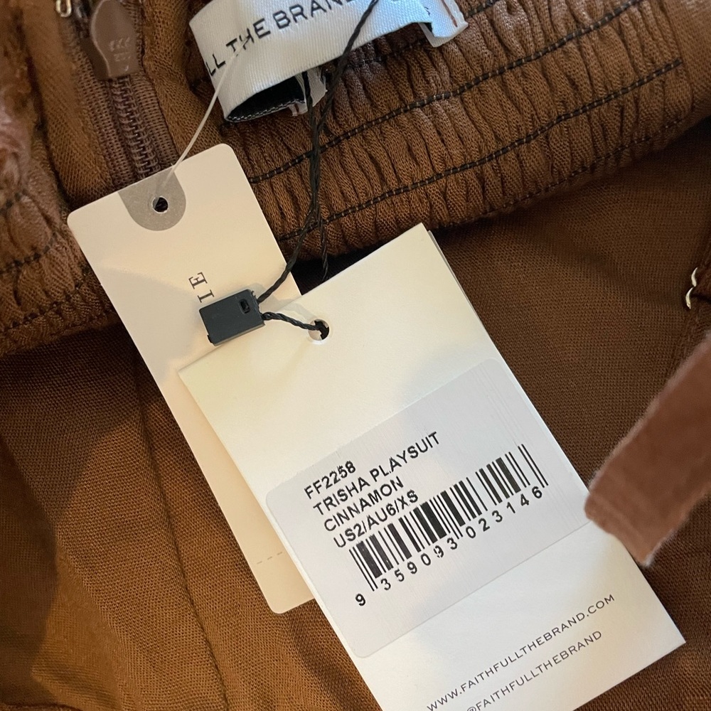 Faithful the Brand Trisha Playsuit in Cinnamon - Picture 6 of 7